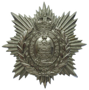 Blackpool Police Chrome Helmet Plate - King's Crown