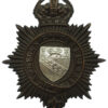 Norfolk Constabulary Black Helmet Plate - King's Crown