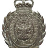 Stockport Borough Police Wreath Helmet Plate - Queen's Crown