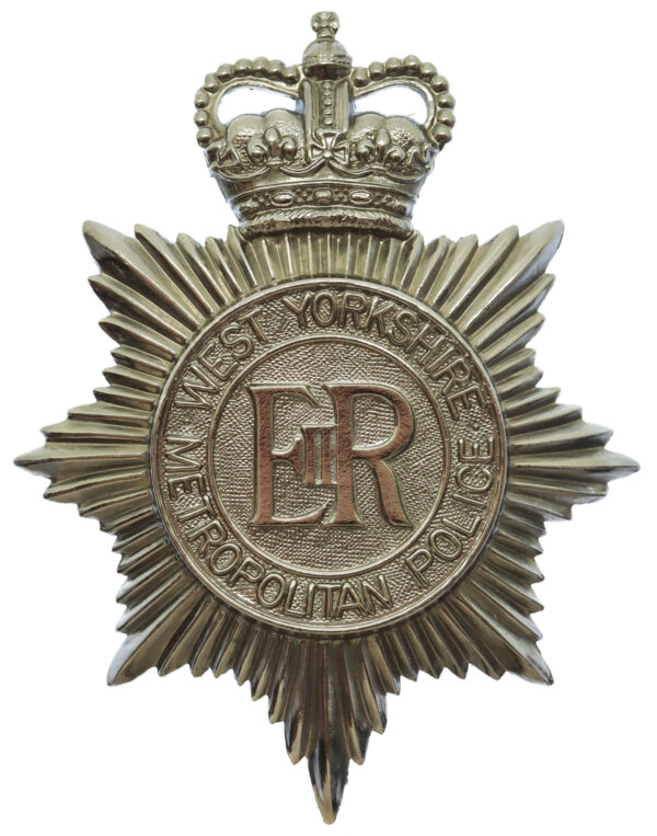 West Yorkshire Metropolitan Police Helmet Plate - Queen's Crown