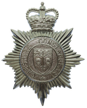 Cheshire Constabulary Helmet Plate - Queen's Crown