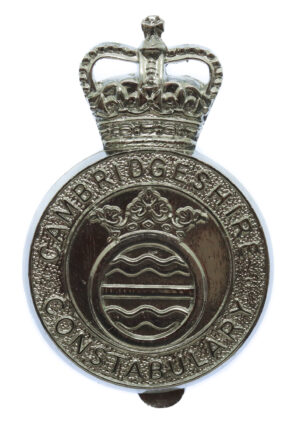 Cambridgeshire Constabulary Cap Badge - Queen's Crown