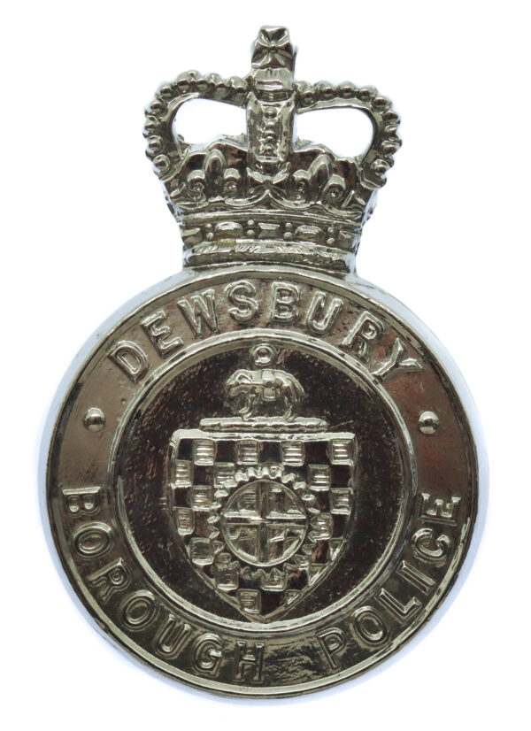 Dewsbury Borough Police Non Voided Cap Badge