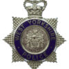 West Yorkshire Police Enamelled Star Cap Badge - Queen's Crown