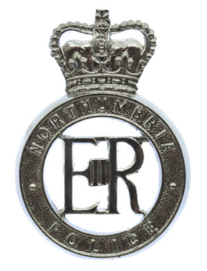 Northumbria Police Large Cap Badge - Queen's Crown