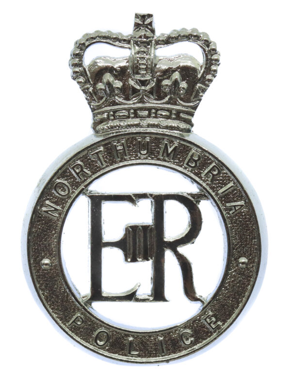 Northumbria Police Large Cap Badge - Queen's Crown