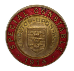 WW1 Kingston-upon-Hull Special Constabulary 1914 Enamelled Lapel Badge