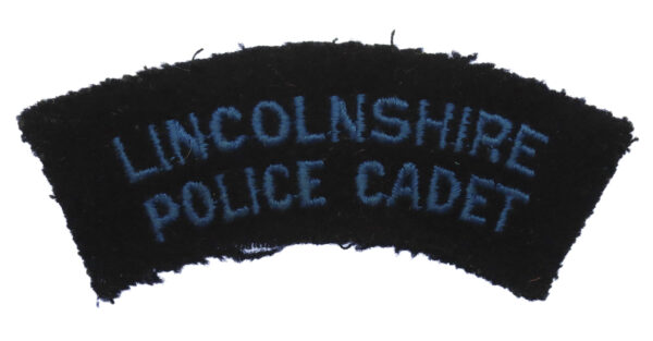 Lincolnshire Police Cadet Cloth Shoulder Title Badge