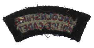 Lincolnshire Police Cadet Cloth Shoulder Title Badge