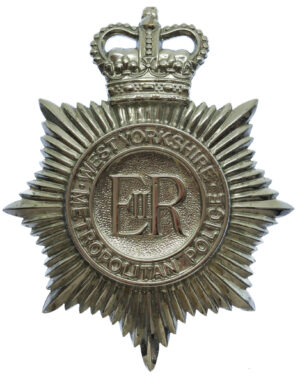 West Yorkshire Metropolitan Police Helmet Plate - Queen's Crown