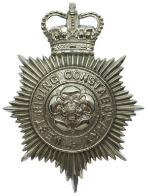 West Riding Constabulary Helmet Plate - Queen's Crown