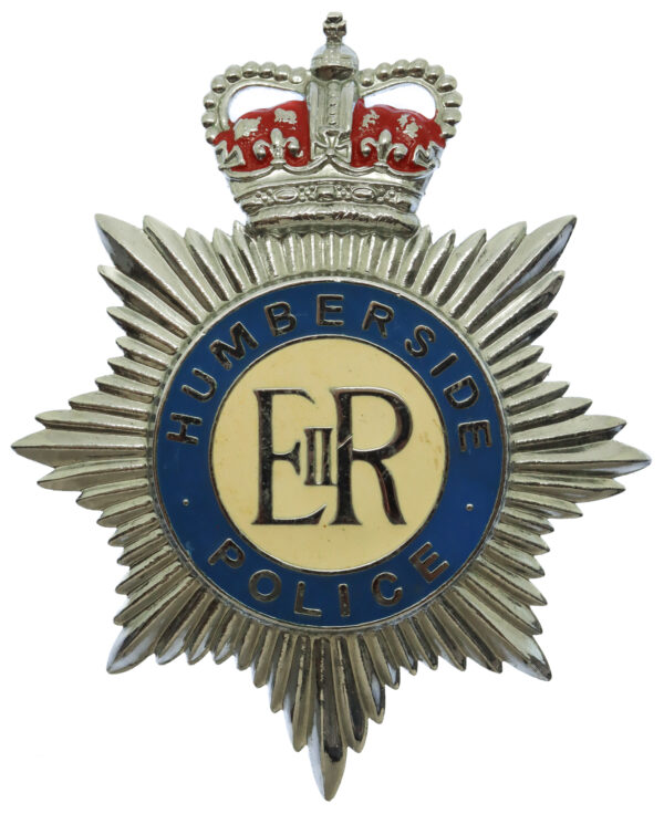 Humberside Police Enamelled Helmet Plate