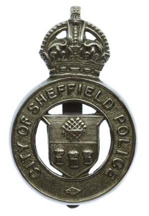 Sheffield City Police Cap Badge - King's Crown