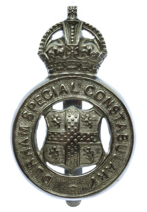 Durham Special Constabulary Cap Badge - King's Crown