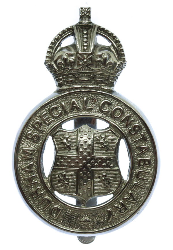 Durham Special Constabulary Cap Badge - King's Crown
