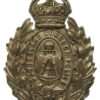 Sunderland Borough Police Wreath Helmet Plate - King's Crown