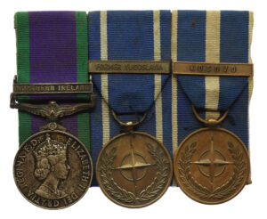 Campaign Service Medal (Clasp - Northern Ireland) and NATO Medal Group of Three - Spr. L.A. Kerr, Royal Engineers