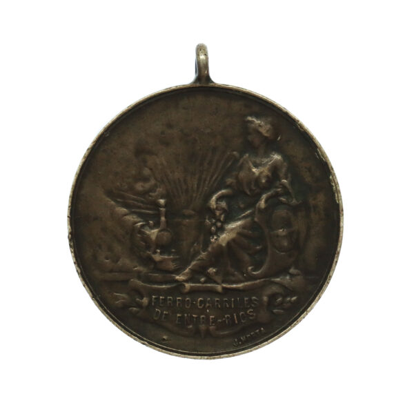 Argentina Entre Rios Railway Company Medal