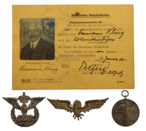 Germany. Medals, Badges, and Document Group of Hermann Kung a train driver for the German Reichsbahn (Railway)