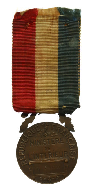 France. Medal for Bravery to Xavier Blay