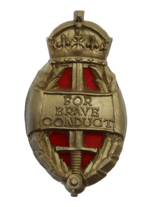 WW2 King’s Commendation for Brave Conduct Plastic Badge