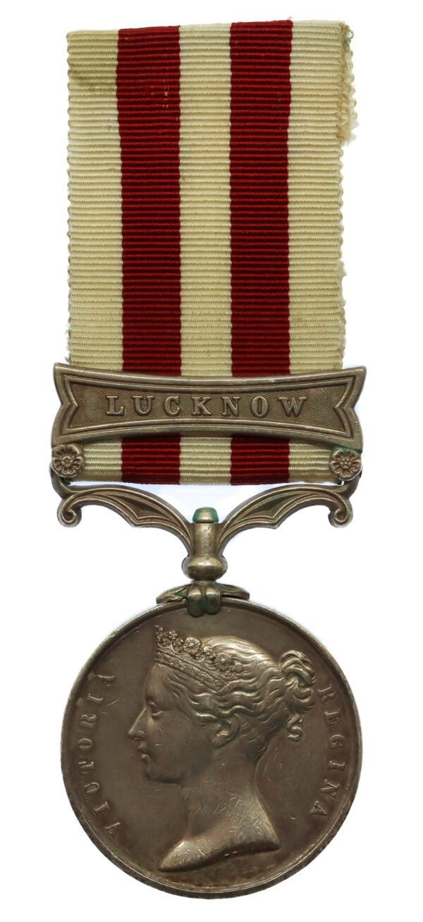 Indian Mutiny Medal (Clasp – Lucknow) - Pte. W. Clarke, 1st Bn (East Devonshire) Regiment of Foot