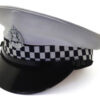 Scottish Police Force Traffic Officer's White Peaked Cap