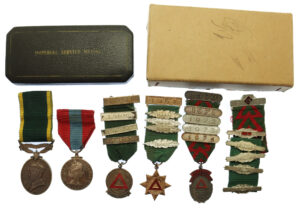 George VI Territorial Efficiency Medal and Imperial Service Medal Group - Sjt. E.W. Bonfield, Royal Artillery