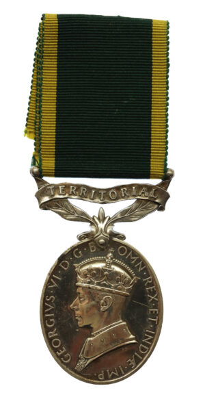George VI Territorial Efficiency Medal – Gnr. D.E. Jeffery, Royal Artillery