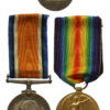 WW1 British War & Victory Medal Pair with Engraved Silver Identity Tag - Pte. S.W. Northover, Army Service Corps