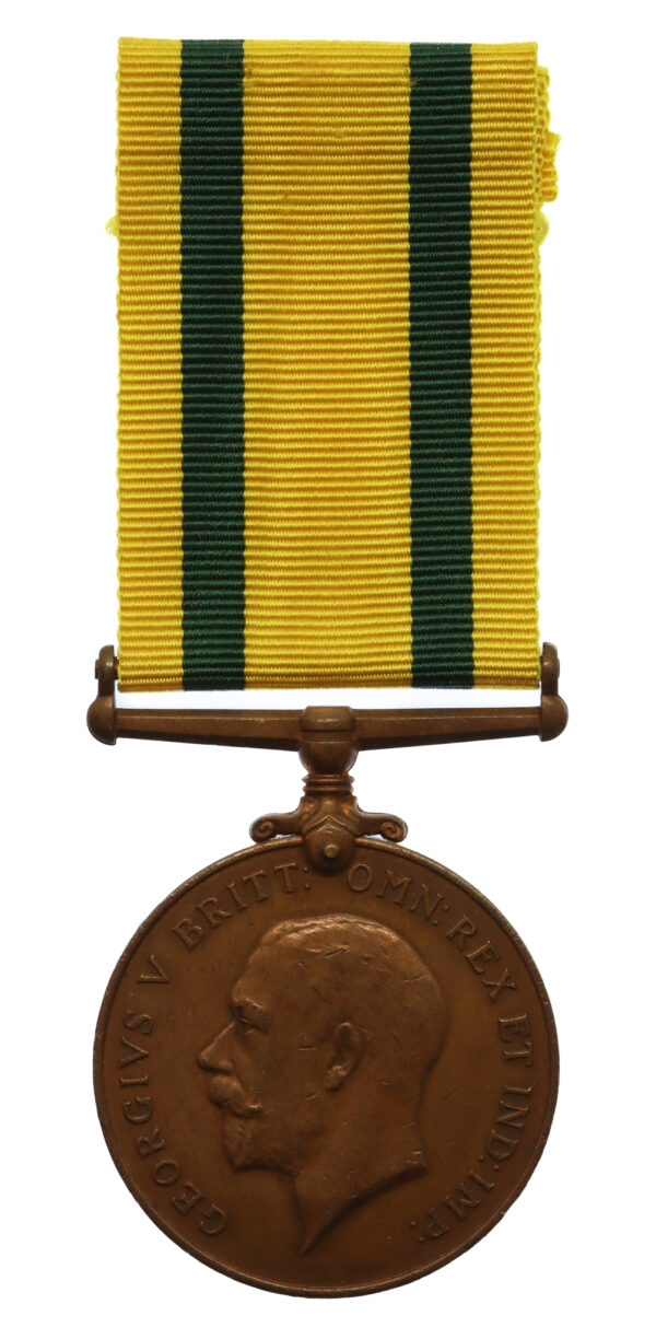 WW1 Territorial Force War Medal - Bmbr. R.C. Dykes, Royal Artillery - Wounded