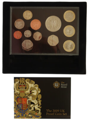 Royal Mint 2009 United Kingdom Proof Coin Set with Kew Garden’s 50p coin