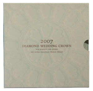Royal Mint 2007 Diamond Wedding Crown Brilliant Uncirculated £5 Coin