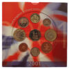 Royal Mint 2001 United Kingdom Brilliant Uncirculated Coin Collection