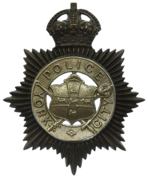 York City Police Night Helmet Plate - King's Crown