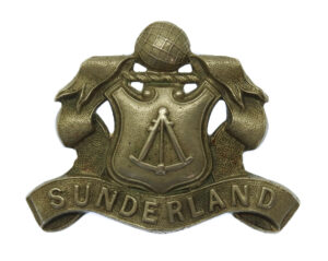 Sunderland Borough Police White Metal Kepi/Cap Badge