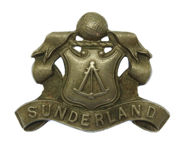 Sunderland Borough Police White Metal Kepi/Cap Badge