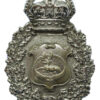 Derby Borough Police Wreath Helmet Plate - King's Crown