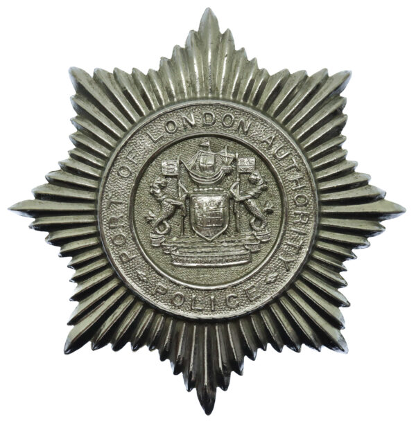 Port of London Authority Police Star Helmet Plate