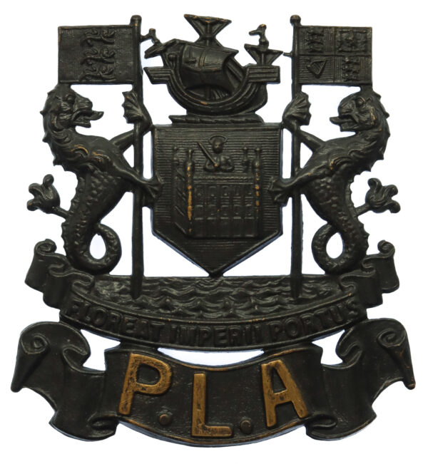 Port of London Authority Police Blackened Brass Helmet Plate