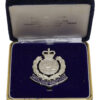 Royal Hong Kong Police Hallmarked Silver Cap Badge in Presentation Box