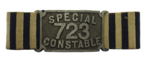 Special Constable Duty Armband with 723 Number Plate
