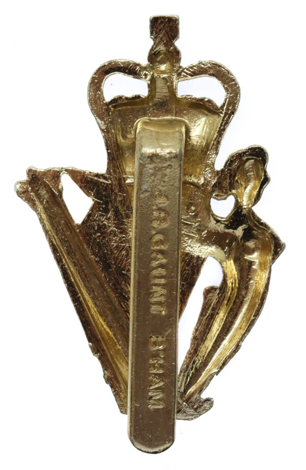 Ulster Defence Regiment (U.D.R.) Anodised (Staybrite) Cap Badge