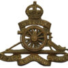 Royal Artillery Officer's Cap Badge - King's Crown