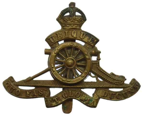 Royal Artillery (Revolving Wheel) Cap Badge - King's Crown