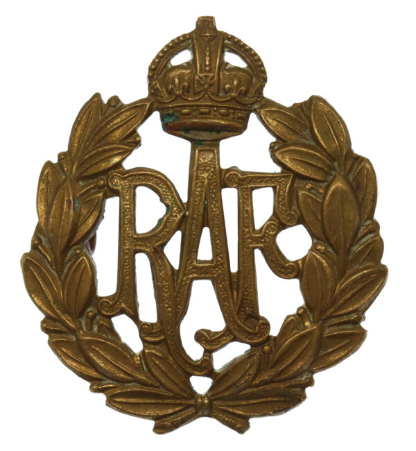 Royal Air Force (R.A.F.) Cap Badge - King's Crown