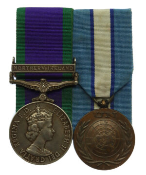 Campaign Service Medal (Clasp - Northern Ireland) & UN Cyprus Medal Pair - Gdsm. P. Couch, Coldstream Guards (CSM is a Duplicate)
