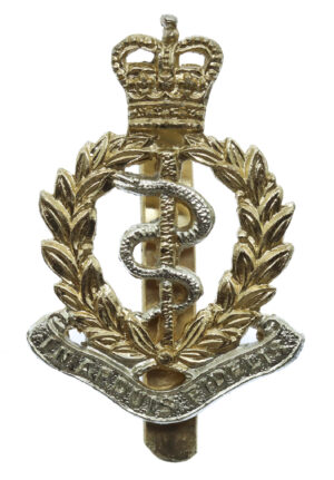 Royal Army Medical Corps (R.A.M.C.) Anodised (Staybrite) Cap Badge