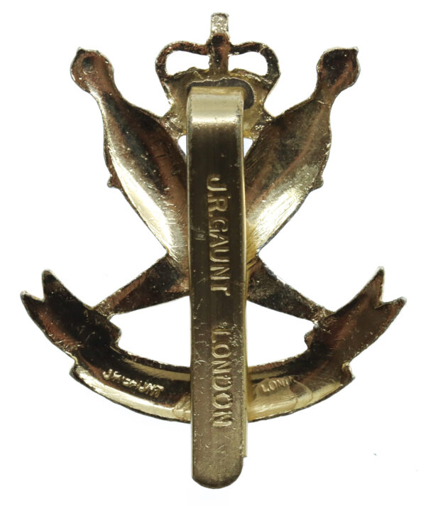 Aden Protectorate Levies (A.P.L.) Anodised (Staybrite) Cap Badge - Queen's Crown