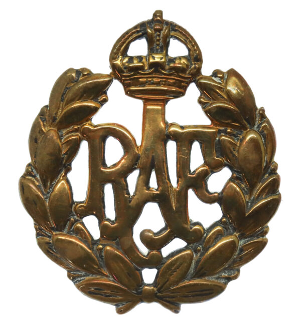 Royal Air Force (R.A.F.) Cap Badge - King's Crown